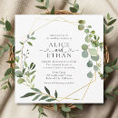 Search for greenery wedding invitations Modern