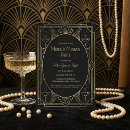 Search for 1920s new years eve party invitations Black and gold