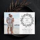 Search for wildflower save the dates Minimal