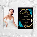 Search for teal quinceanera invitations Tiara