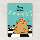 Search for funny cat cartoon christmas cards Humour