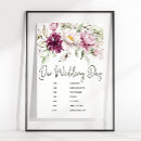 Search for burgundy floral wedding signs Trendy