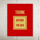 Search for think outside the box posters Modern