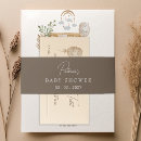 Search for baby shower invitation belly bands Botanical