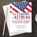 Search for patriotic retirement invitations Police officer