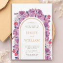 Search for dusty purple wedding invitations Calligraphy