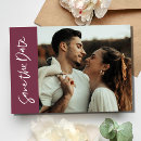Search for romantic wedding save the dates Burgundy