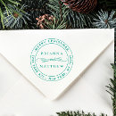 Search for round rubber stamps Round return address
