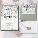 Search for seasonal wedding invitations Greenery