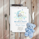Search for blue teddy bears baby shower invitations Stuffed animals