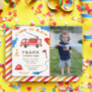 Search for fire fighter birthday invitations Firetruck