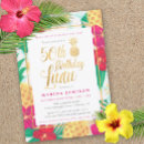 Search for luau 50th birthday invitations Fiftieth