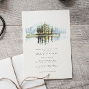Search for lake rehearsal dinner invitations Rustic