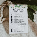 Search for baby shower mom or dad games Who said it