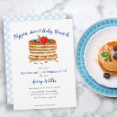Search for pancake baby pregnancy invitations Gingham