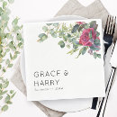 Search for red rose napkins Floral
