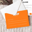Search for unique rsvp cards Orange