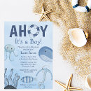 Search for anchor baby boy shower invitations Whale