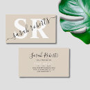 Search for editable business cards Chic
