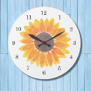 Search for sunflower clocks Yellow