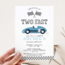 Search for boy second birthday invitations Two fast