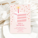 Search for cake birthday invitations Pastel