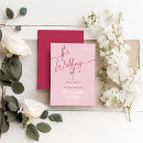 Search for red and pink wedding invitations Simple