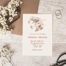 Search for floral bouquet wedding invitations Autumn