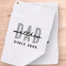 Search for fathers day golf towels Best dad ever