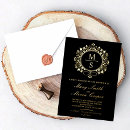 Search for gilded wedding invitations Black