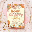 Search for boho 4th birthday invitations Flowers