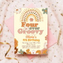 Search for boho 4th birthday invitations Flowers