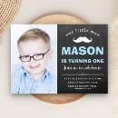 Search for chalkboard 1st birthday invitations Boys