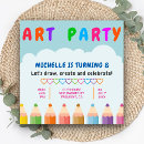 Search for kids art party invitations Craft