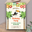 Search for toucan birthday invitations Flowers
