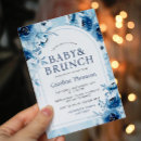 Search for baby brunch invitations Blue