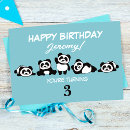 Search for panda bear birthday cards White