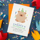 Search for brown bear birthday invitations Cute