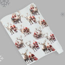 Search for reindeer wrapping paper Santa