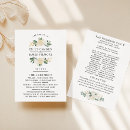 Search for green gold wedding programmes Watercolor flowers