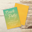 Search for anniversary birthday invitations beach