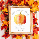 Search for little pumpkin baby shower signs Autumn