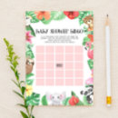 Search for baby shower bingo Animals