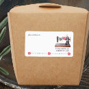 Search for sewing machine return address labels Vintage