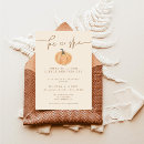 Search for neutral gender reveal invitations Pumpkin