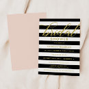 Search for gold striped invitation invitations Blush pink