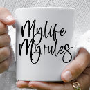 Search for boss life mugs Black and white
