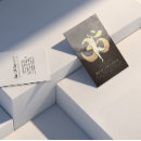Search for om symbol business cards Yoga