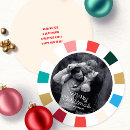 Search for circular christmas cards Colourful