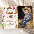 Search for how the west was one birthday invitations Saddle up